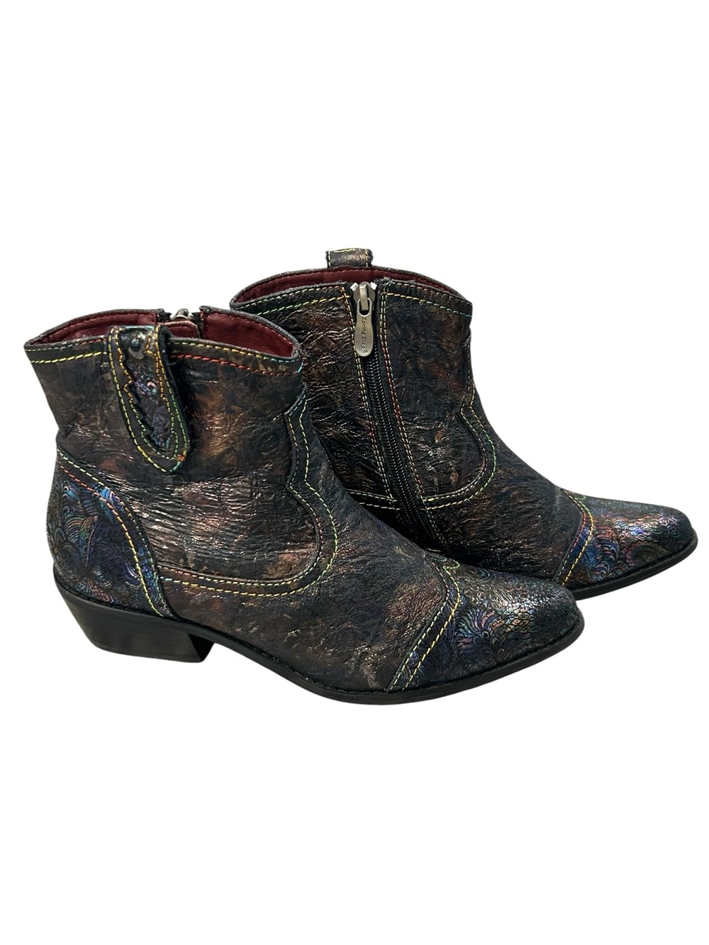 L'Artiste‎ by Spring Step Storie Countrypop-Rose  Booties Women’s 38 (7.5-8)